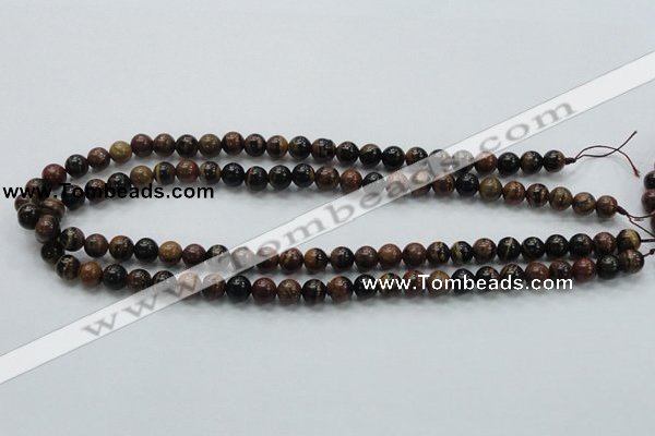 COP220 15.5 inches 8mm round natural brown opal gemstone beads