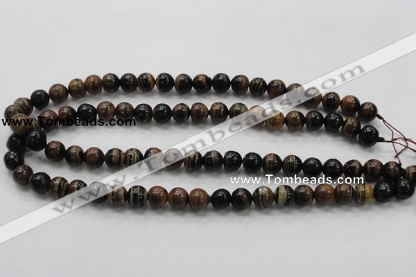 COP221 15.5 inches 10mm round natural brown opal gemstone beads