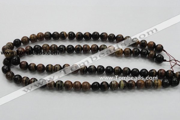 COP221 15.5 inches 10mm round natural brown opal gemstone beads