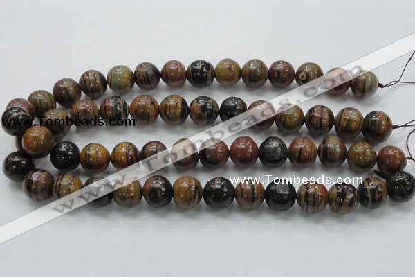 COP223 15.5 inches 14mm round natural brown opal gemstone beads