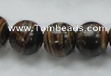 COP224 15.5 inches 16mm round natural brown opal gemstone beads