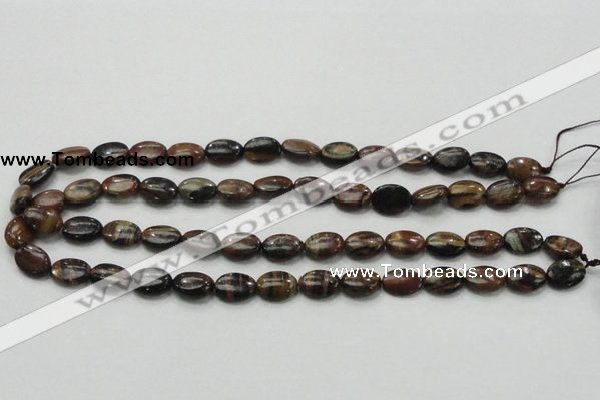 COP231 15.5 inches 10*14mm oval natural brown opal gemstone beads