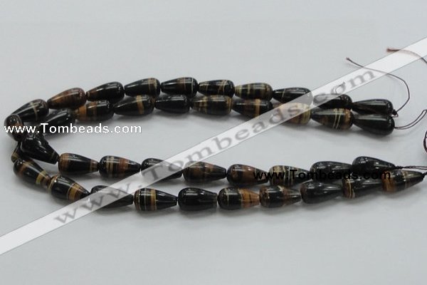 COP238 15.5 inches 10*20mm teardrop natural brown opal gemstone beads