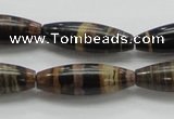 COP242 15.5 inches 10*30mm rice natural brown opal gemstone beads