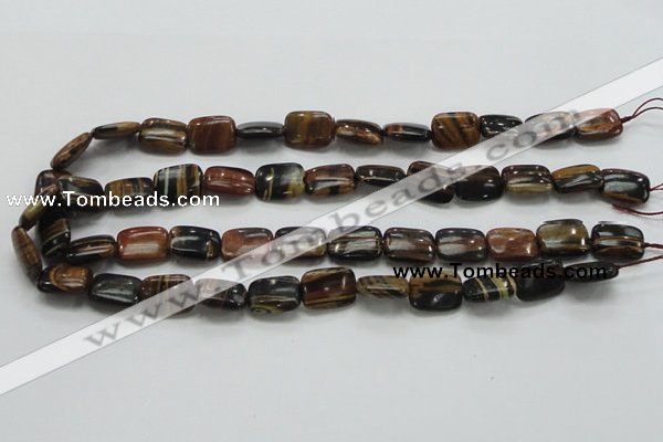 COP249 15.5 inches 12*16mm rectangle natural brown opal gemstone beads