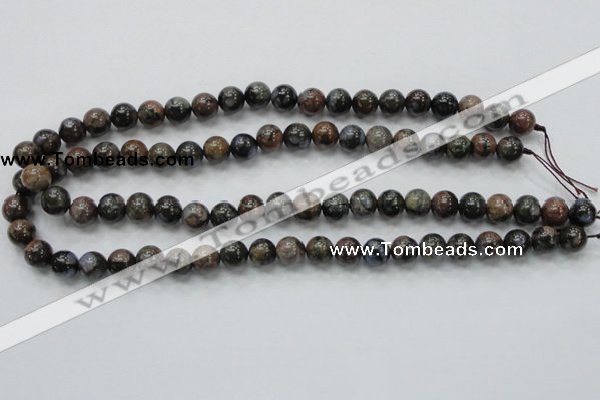 COP266 15.5 inches 10mm round natural grey opal gemstone beads