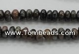 COP268 15.5 inches 4*8mm rondelle natural grey opal gemstone beads