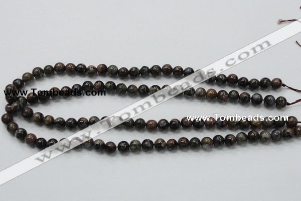 COP282 15.5 inches 6mm round natural grey opal gemstone beads