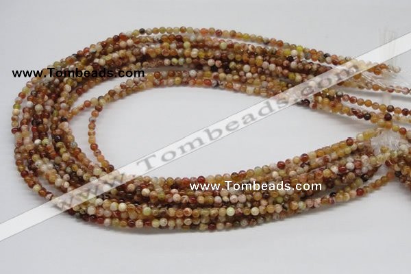 COP300 15.5 inches 4mm round brandy opal gemstone beads wholesale