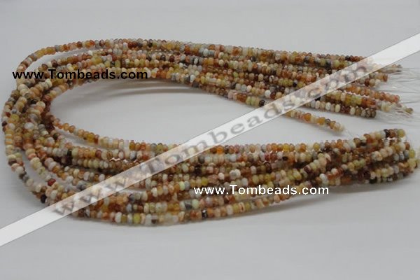 COP301 15.5 inches 2*4mm rondelle brandy opal gemstone beads wholesale