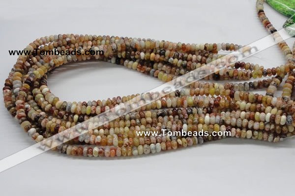 COP302 15.5 inches 3*6mm rondelle brandy opal gemstone beads wholesale