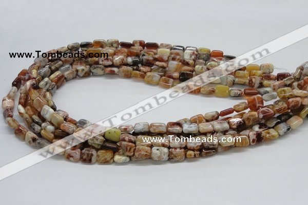 COP305 15.5 inches 8*10mm rectangle brandy opal gemstone beads wholesale