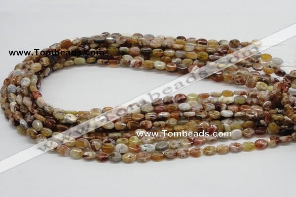 COP306 15.5 inches 6*8mm oval brandy opal gemstone beads wholesale