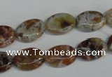 COP315 15.5 inches 10*14mm oval brandy opal gemstone beads wholesale