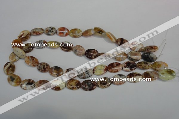 COP316 15.5 inches 13*18mm oval brandy opal gemstone beads wholesale