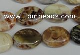 COP317 15.5 inches 15*20mm oval brandy opal gemstone beads wholesale