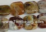 COP322 15.5 inches 16*16mm square brandy opal gemstone beads wholesale