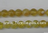 COP332 15.5 inches 8mm round yellow opal gemstone beads wholesale