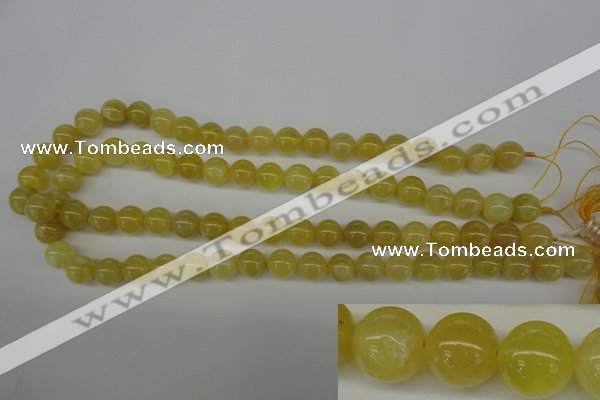 COP333 15.5 inches 10mm round yellow opal gemstone beads wholesale