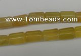 COP338 15.5 inches 8*11mm tube yellow opal gemstone beads