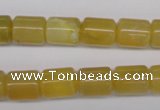 COP339 15.5 inches 10*12mm tube yellow opal gemstone beads