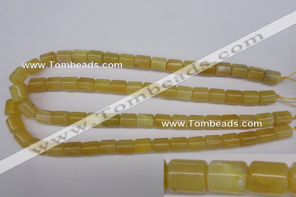 COP339 15.5 inches 10*12mm tube yellow opal gemstone beads