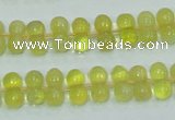 COP354 15.5 inches 6*12mm bone shape yellow opal gemstone beads