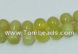 COP355 15.5 inches 8*16mm bone shape yellow opal gemstone beads