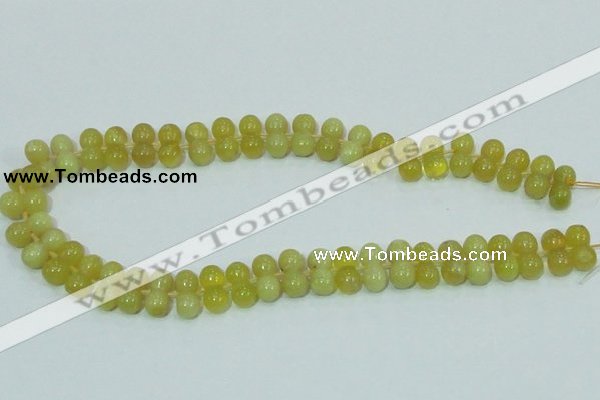 COP355 15.5 inches 8*16mm bone shape yellow opal gemstone beads