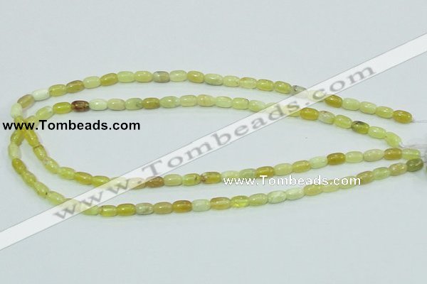 COP356 15.5 inches 5*8mm rice yellow opal gemstone beads wholesale