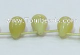 COP357 15.5 inches 13*18mm teardrop yellow opal gemstone beads