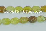 COP360 15.5 inches 8*10mm oval yellow opal gemstone beads wholesale