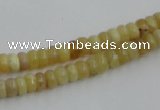 COP370 15.5 inches 4*6mm rondelle yellow opal gemstone beads