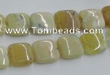 COP372 15.5 inches 12*12mm square yellow opal gemstone beads