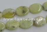 COP377 15.5 inches 12*16mm oval yellow opal gemstone beads wholesale