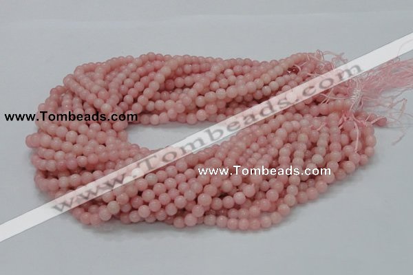 COP402 15.5 inches 6mm round Chinese pink opal gemstone beads