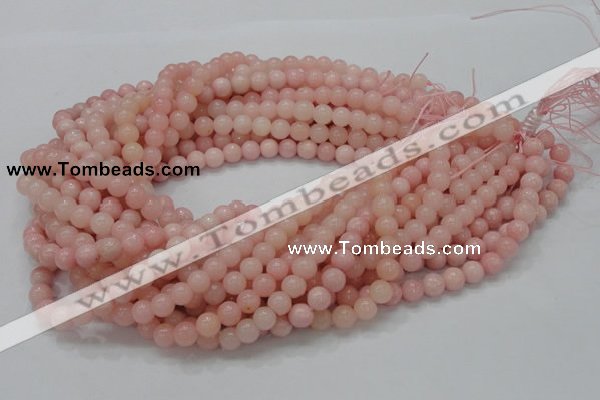 COP403 15.5 inches 8mm round Chinese pink opal gemstone beads