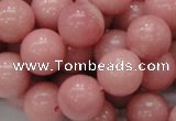 COP406 15.5 inches 14mm round Chinese pink opal gemstone beads