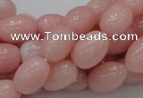 COP409 15.5 inches 10*14mm rice Chinese pink opal gemstone beads