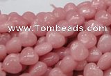 COP412 15.5 inches 8*8mm heart Chinese pink opal gemstone beads