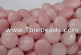 COP413 15.5 inches 10mm flat round Chinese pink opal gemstone beads