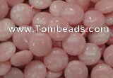 COP414 15.5 inches 12mm flat round Chinese pink opal gemstone beads