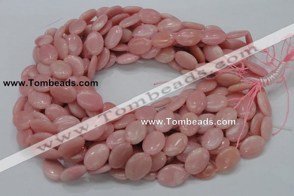 COP419 15.5 inches 14*18mm oval Chinese pink opal gemstone beads