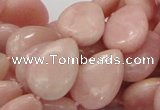 COP424 15.5 inches 12*18mm flat teardrop Chinese pink opal gemstone beads