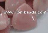 COP430 15.5 inches 30*30mm triangle Chinese pink opal gemstone beads