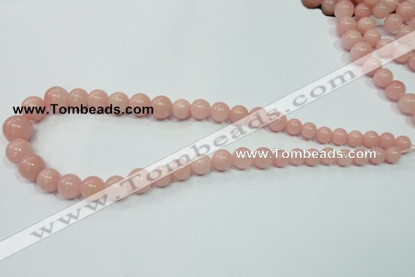 COP431 15.5 inches 8mm - 16mm round Chinese pink opal gemstone beads