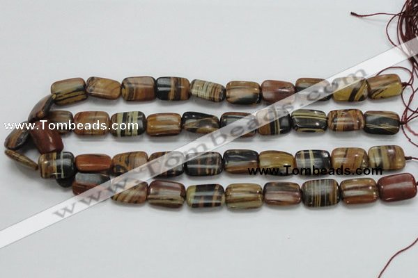 COP432 15.5 inches 13*18mm rectangle natural brown opal gemstone beads