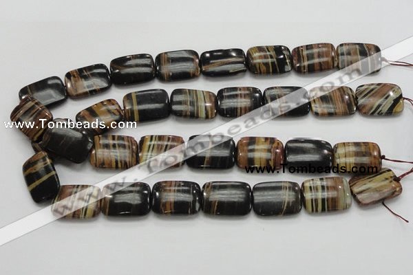 COP433 15.5 inches 18*25mm rectangle natural brown opal gemstone beads