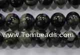 COP454 15.5 inches 10mm round natural grey opal gemstone beads