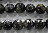 COP455 15.5 inches 12mm round natural grey opal gemstone beads